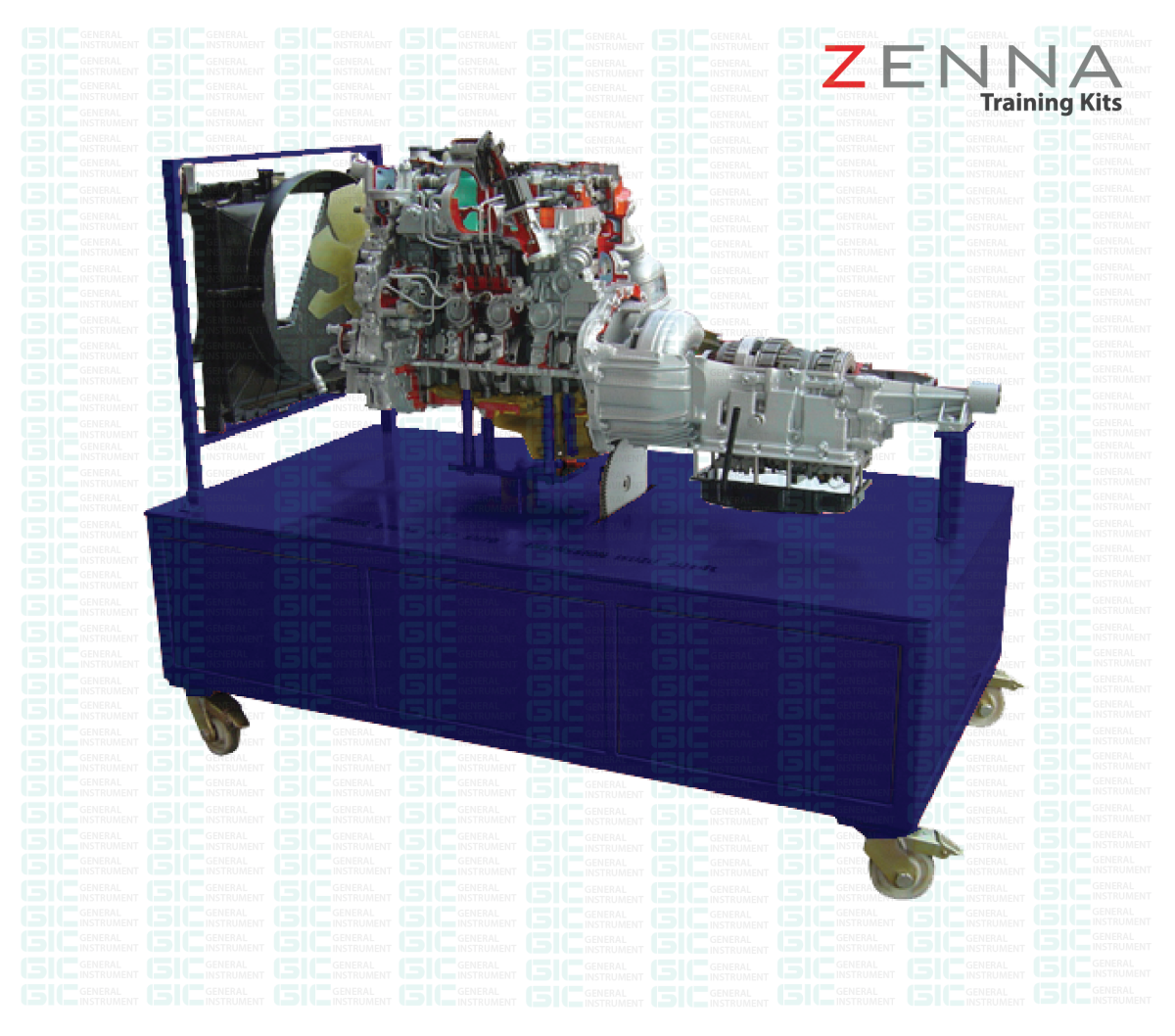 Diesel Common Rail Engine Cutaway