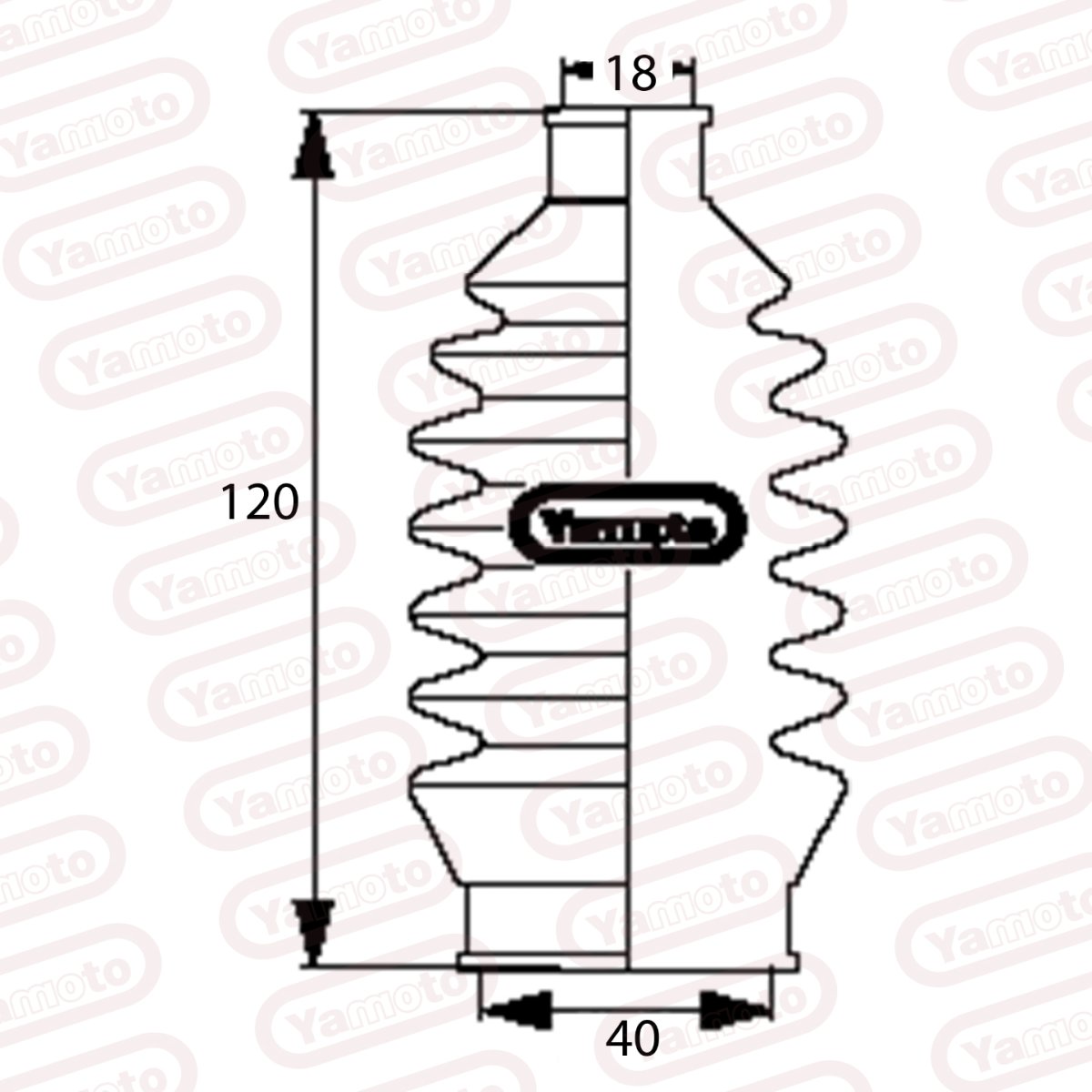 STEERING GEAR BOOT NO.2 CARRY/SUPER CARRY - yamotorubber