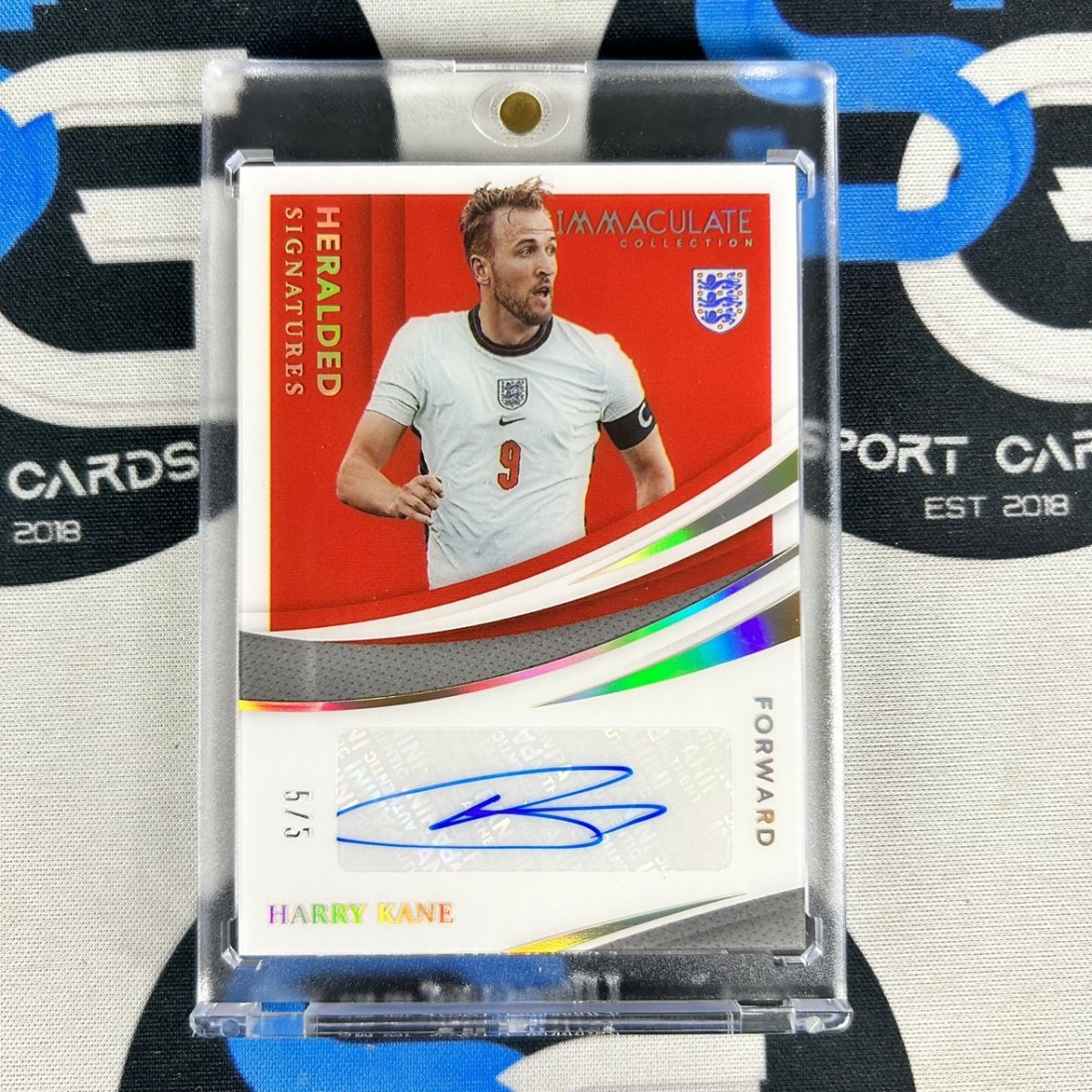 2021 Panini Immaculate Soccer Heralded Signatures Auto /5 - Harry Kane -  sgsportcards