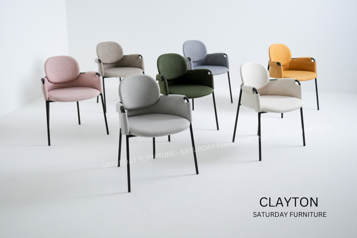 CLAYTON เก้าอี้ทานอาหาร เบาะผ้า - saturdayfurnitureth