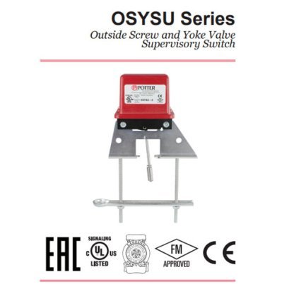 POTTER ELECTRIC Model OSYSU1 supervisory switch, UL/FM. patthawin