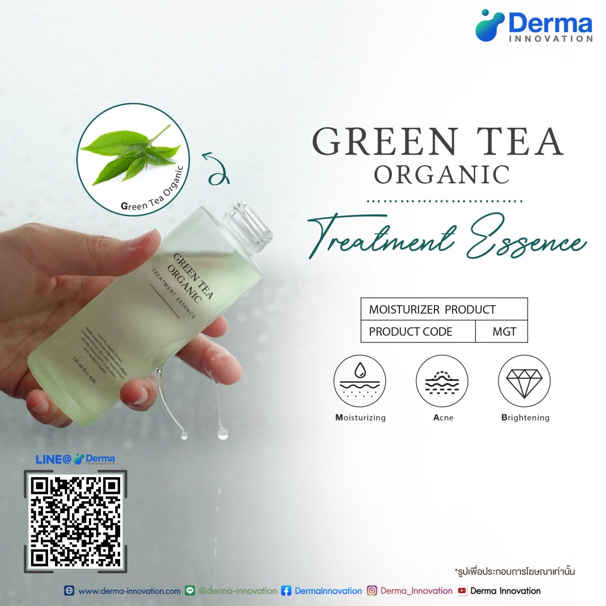 Green Tea Organic Treatment Essence dermainnovation