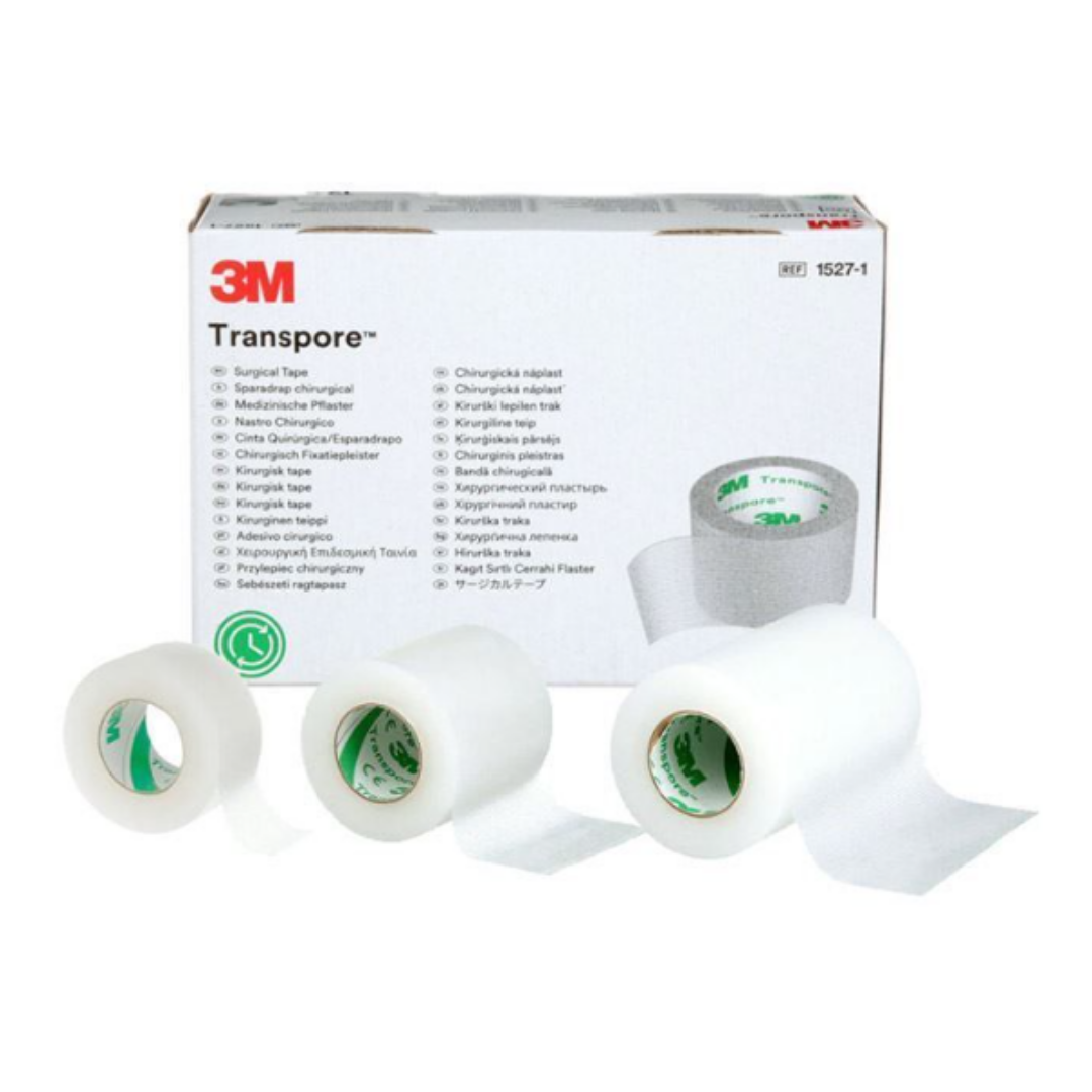 พลาสเตอร์ทรานสปอร์ใส 1 นิ้ว 3M 1527-1 (12ม้วน/กล่อง) - jetmt