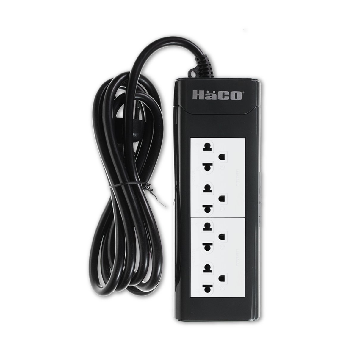 Power strip 3-pin socket 4 sockets 2 meter long cable new design ...