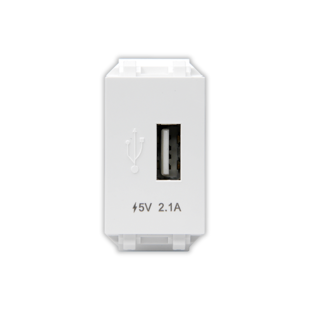 Single Module Usb Socket USB Socket 1Module 5V 2.1A
