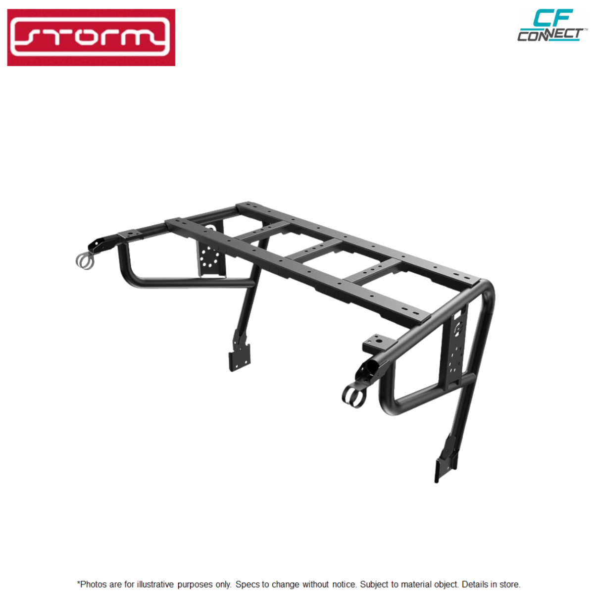 Rear tire rack cargo atvcfmoto
