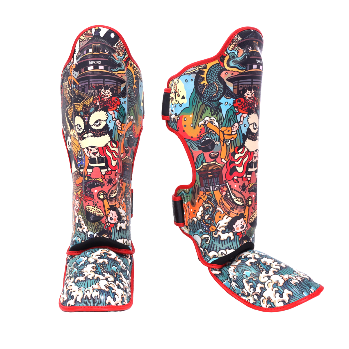 TOPKING SHIN GUARDS CHINESE CULTURE topkingboxing