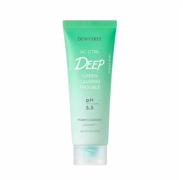 DEWY TREE AC CTRL Deep Green Calming Trouble Foam Cleanser 150ml ...