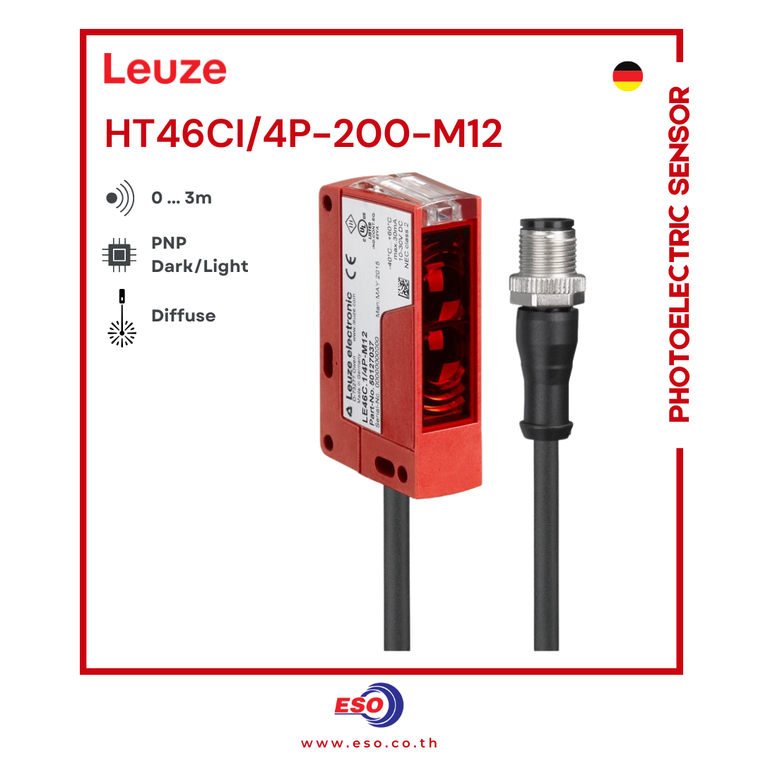 HT46CI/4P200M12 Photoelectric sensor (PNP Dark/Light)