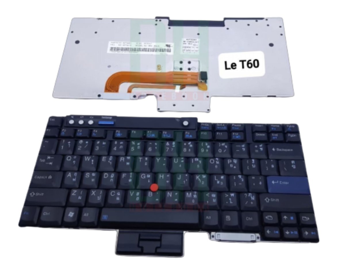 Ibm R500 แป้นพิมพ์ IBM ThinkPad T60, T61, R60, R61, R400, R500, T400, T500, W500 ...