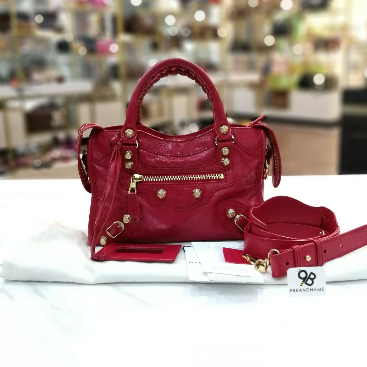 Balenciaga mini red online