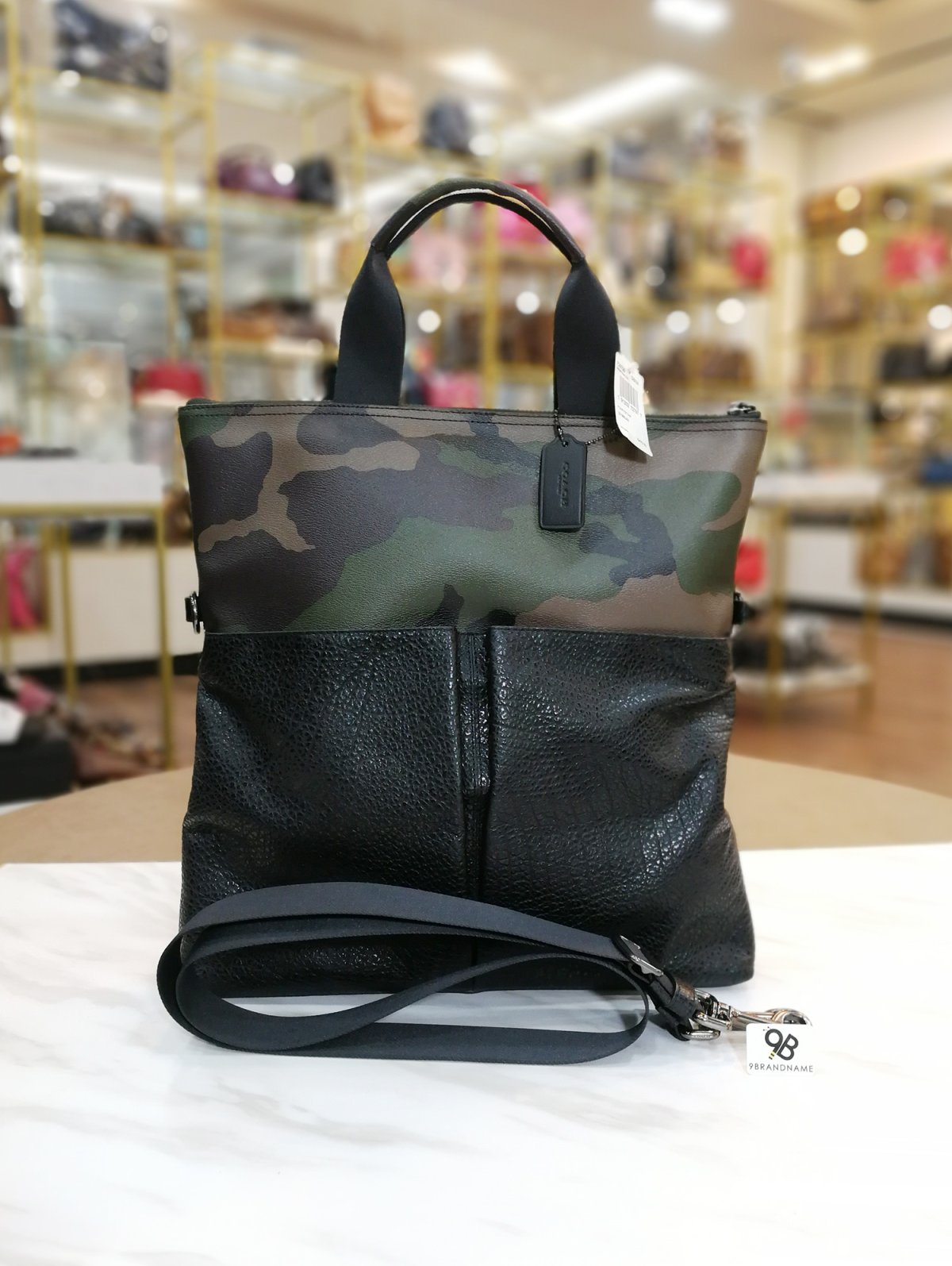 Coach charles foldover tote outlet
