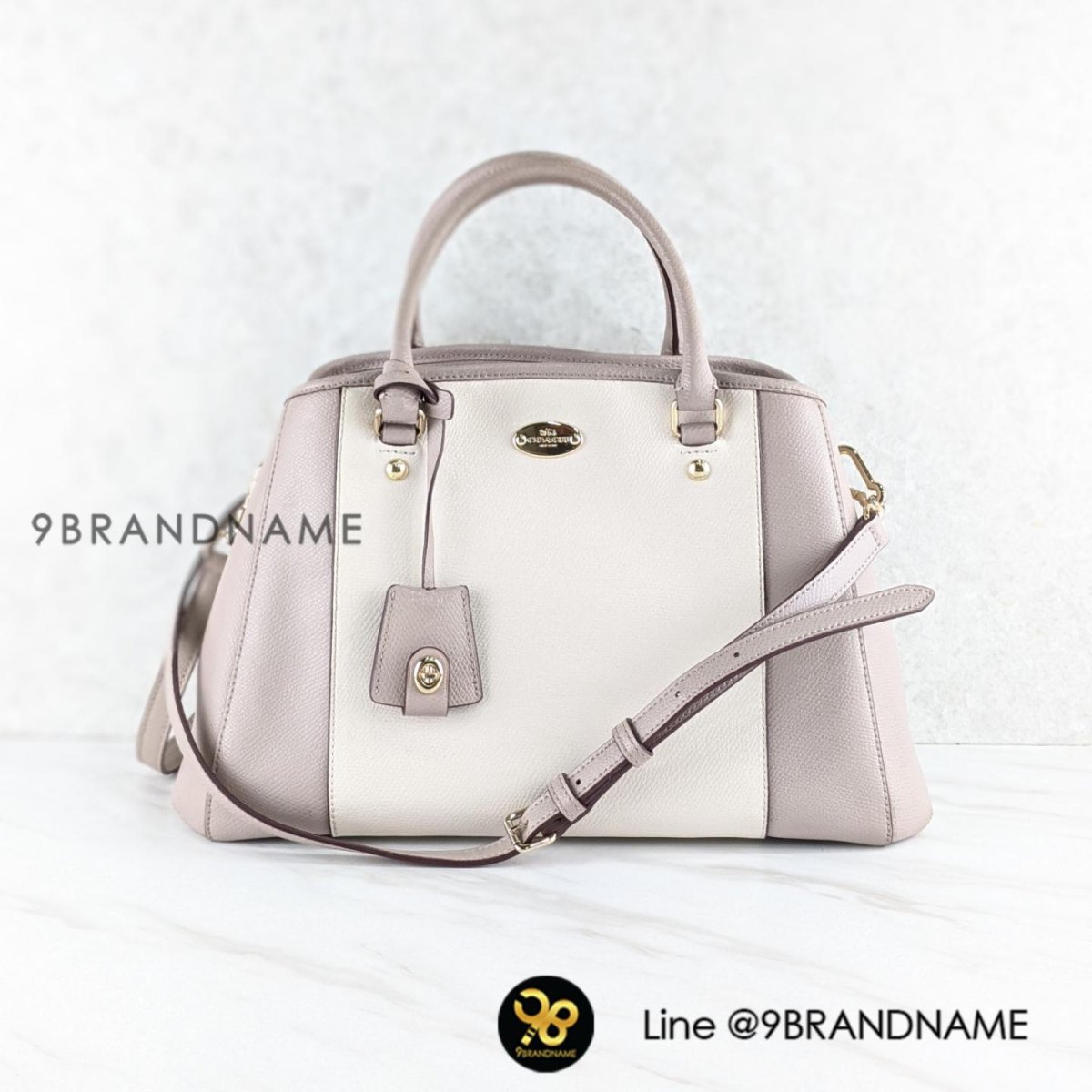 Coach SMALL MARGOT CARRYALL IN BICOLOR CROSSGRAIN 9brandname