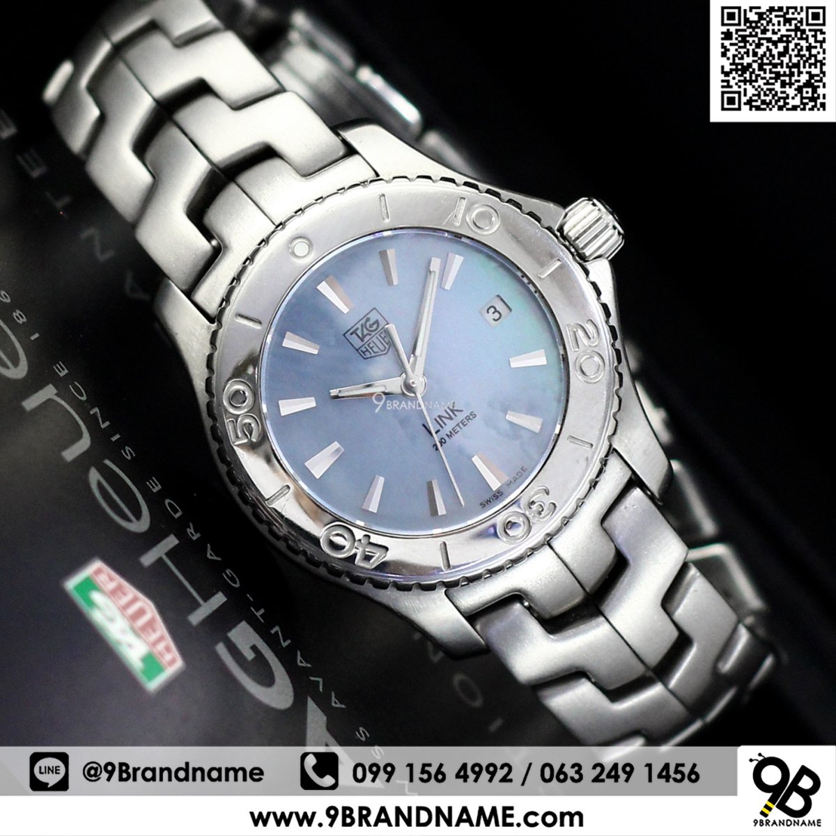 Tag heuer blue shop mother of pearl