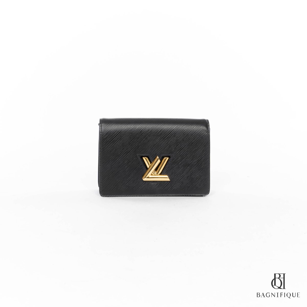 LV TWIST BELT CHAIN POUCH BLACK EPI GHW bagnifiquethailand