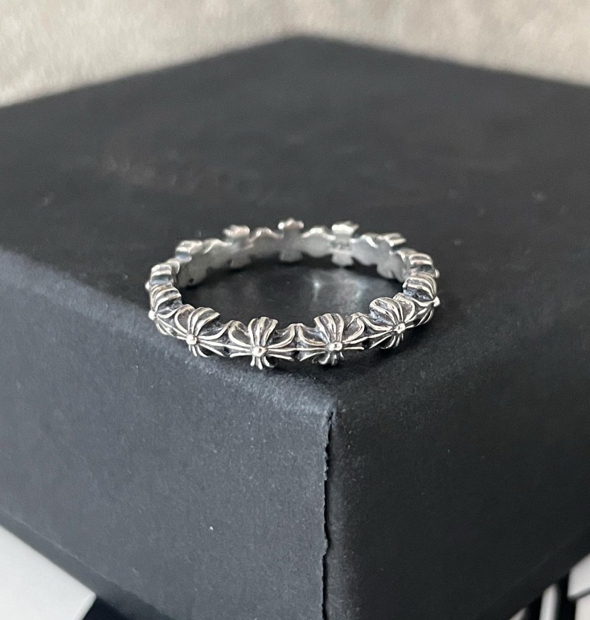 Chrome Hearts Tiny E CH Plus Ring Silver CHROME HEARTS RING TNY E
