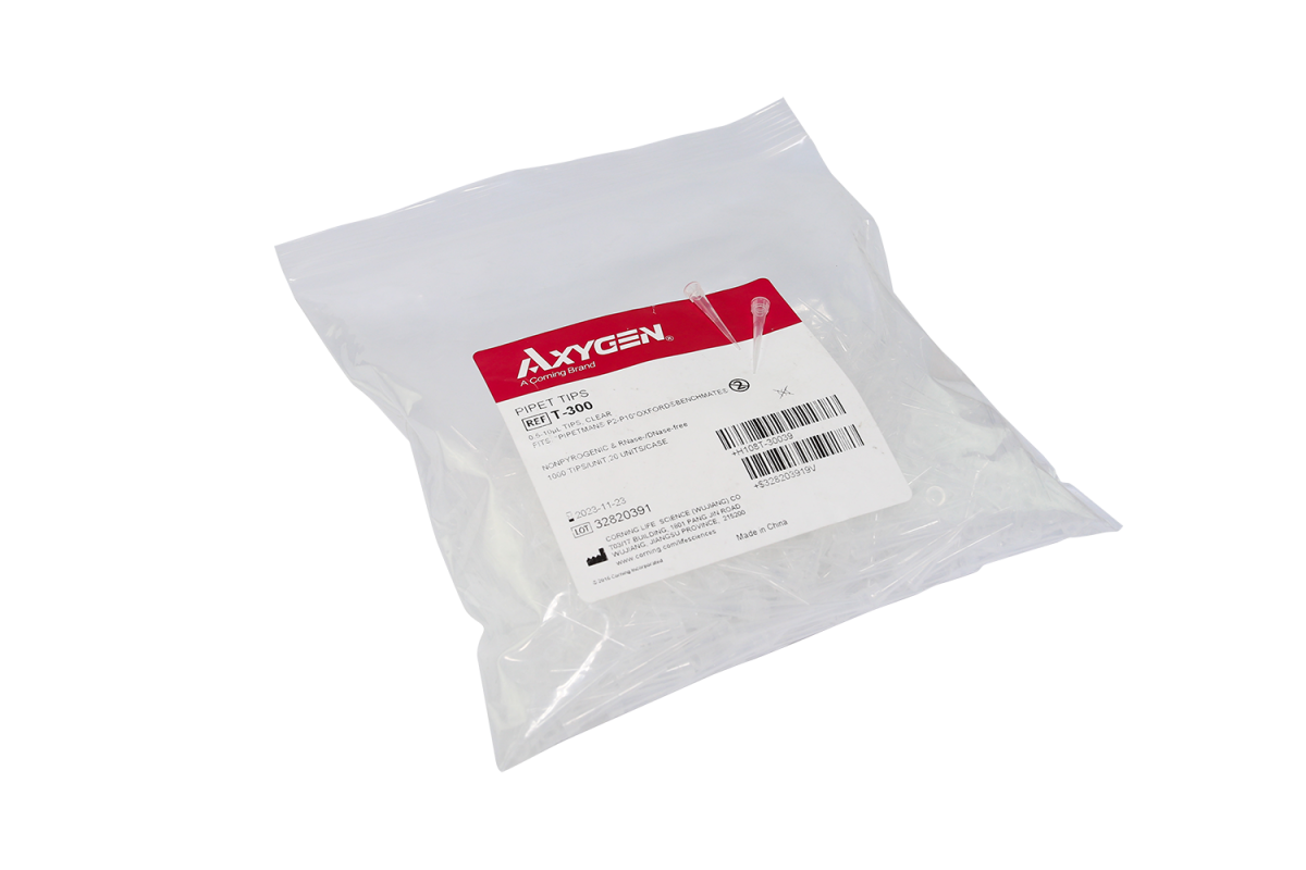 Micro tip PP. 0.5-10ul.สั้น (1000/pk) #T300, Axygen