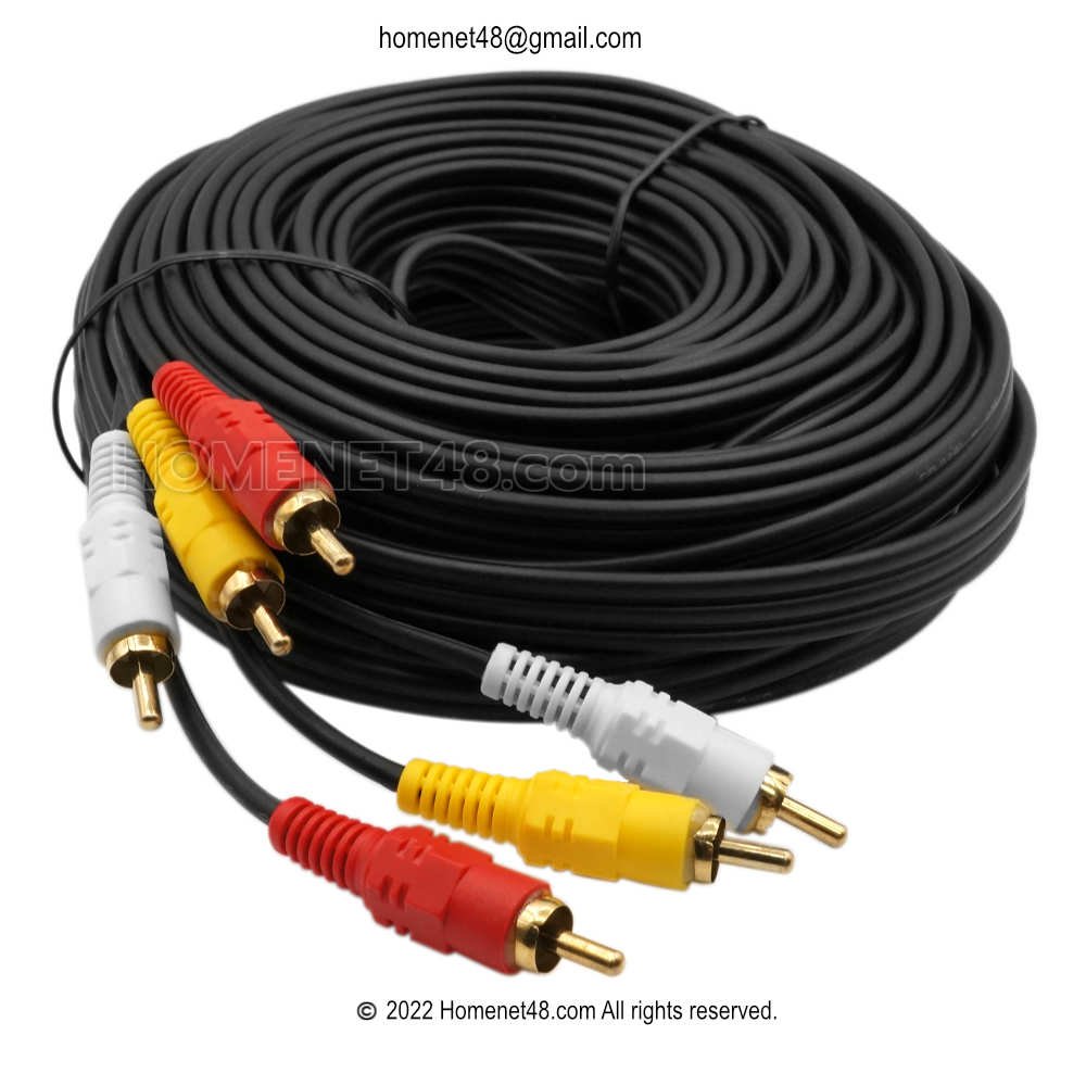 AV cable three colors (video and audio cable) in 3 out 3