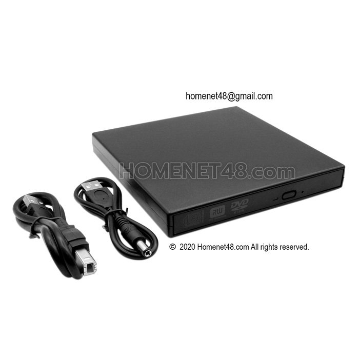 External DVD Writer แบบต่อภายนอก (USB) บางเบา พกสะดวก