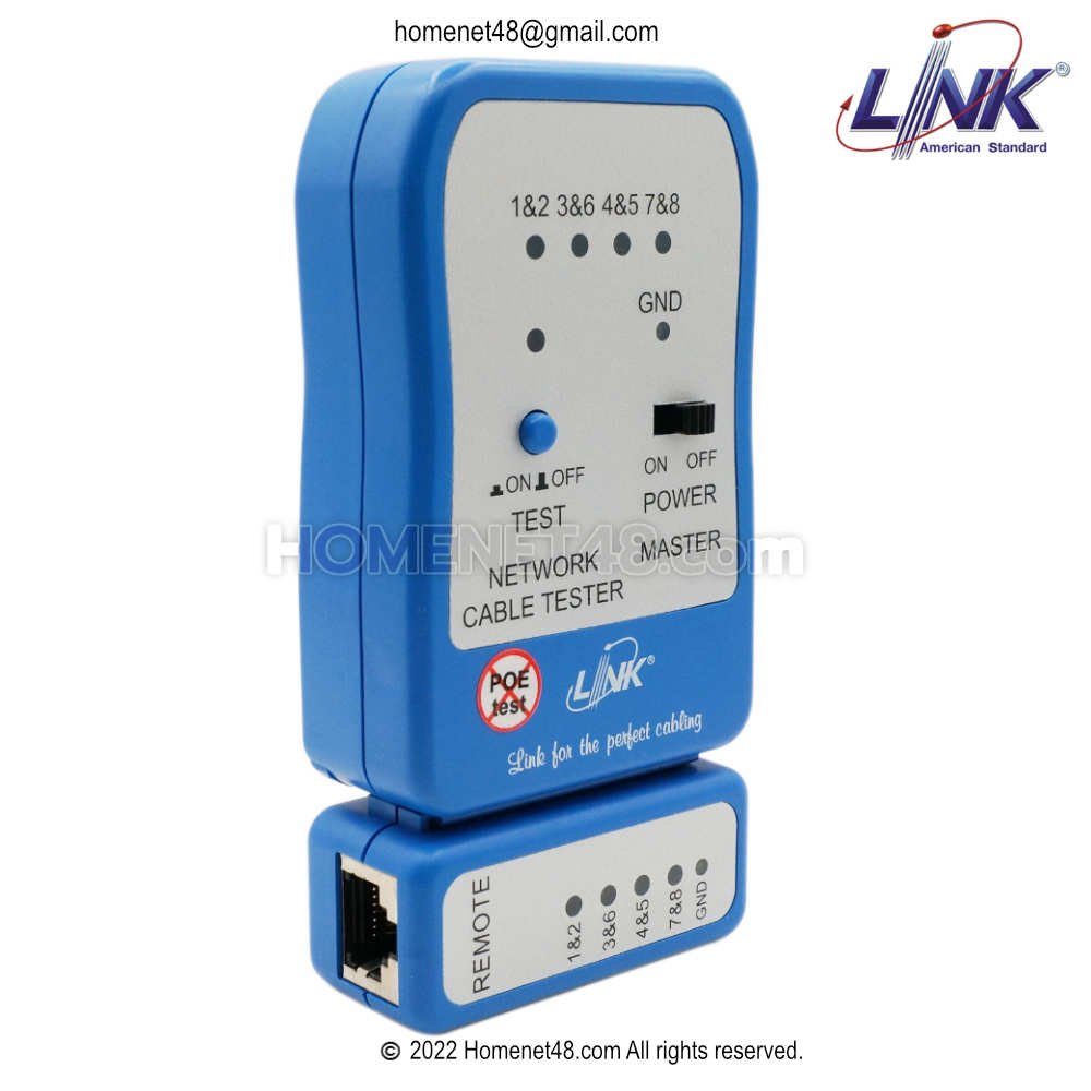 Lan Tester LINK (Genuine) Model TX-1302 Free Battery - homenet48