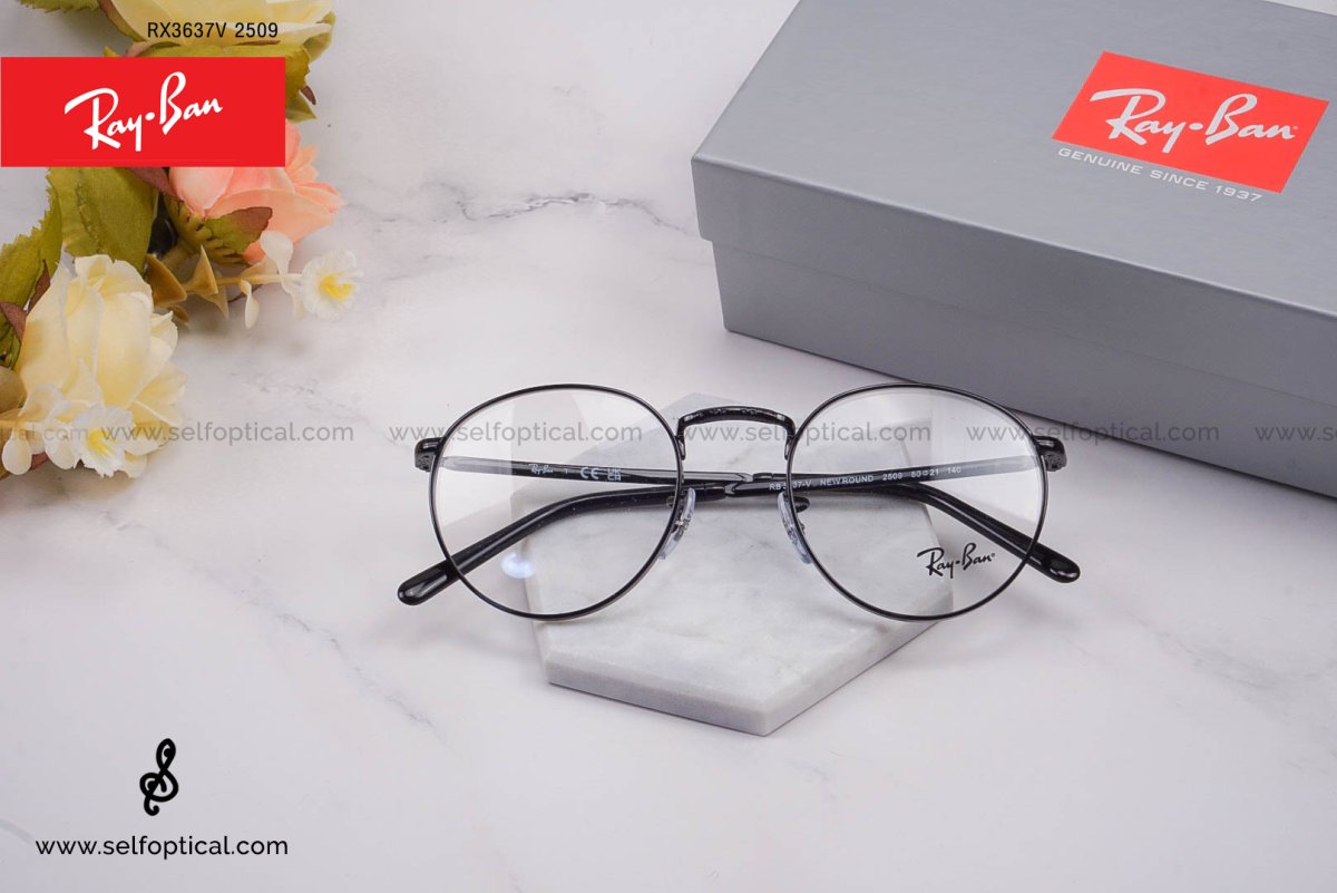 Rayban New Round RX3637V 2509 Size 50 - selfoptical