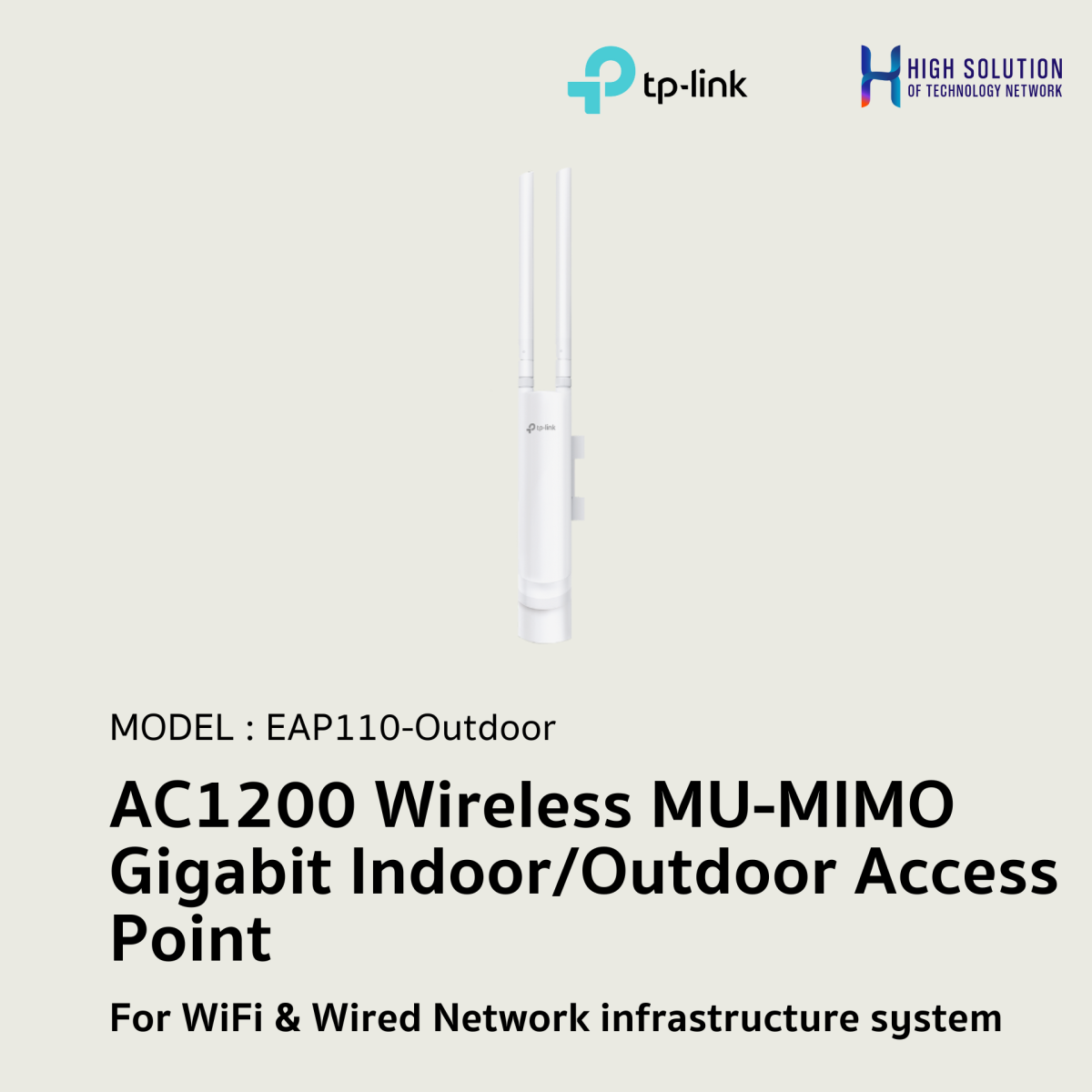 EAP110-Outdoor (TP-Link) 300Mbps Wireless N Outdoor Access Point For ...