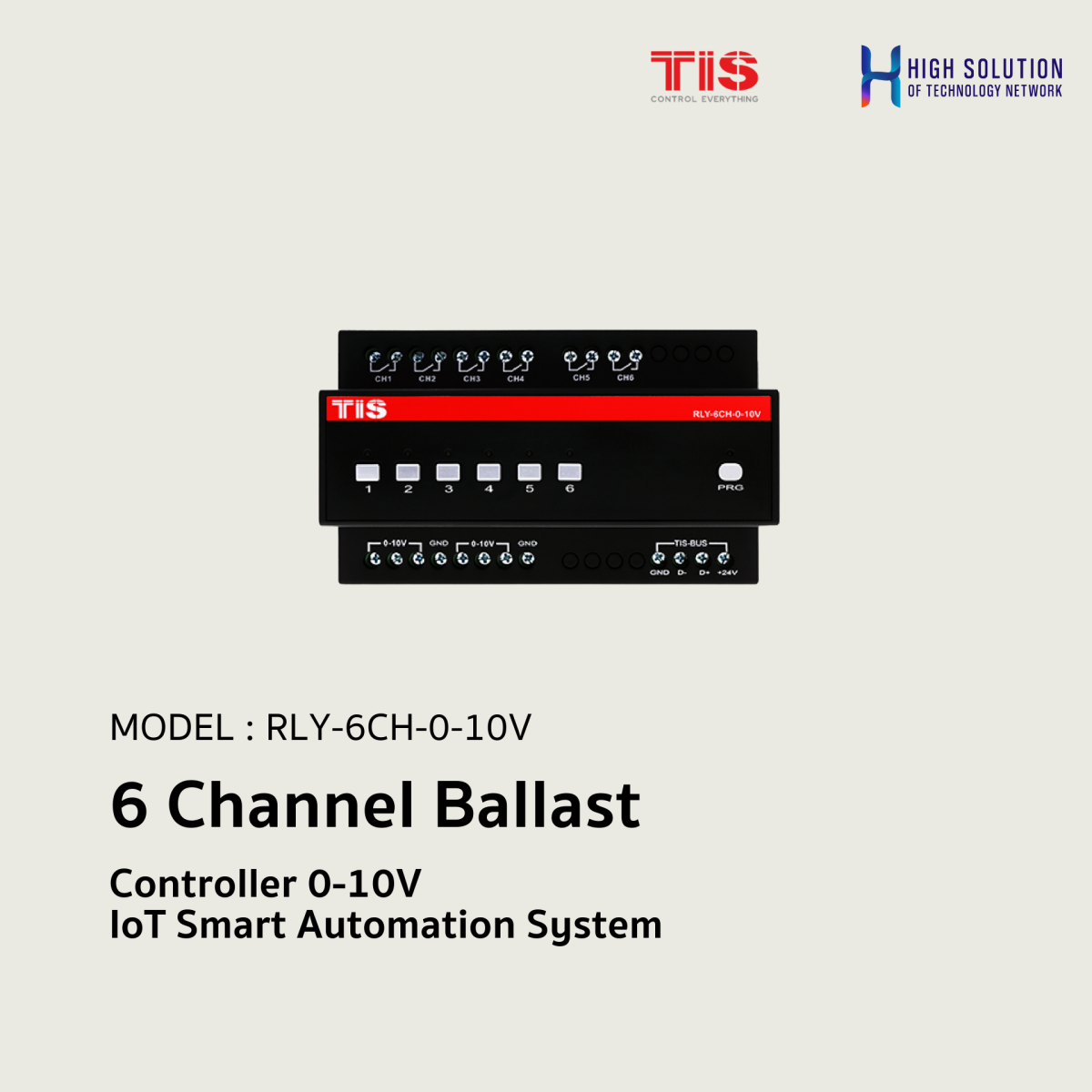 Rly Embedded System RLY-6CH-0-10V, TIS, 6 Channel Ballast Controller 0-10V - IoT Smart ...