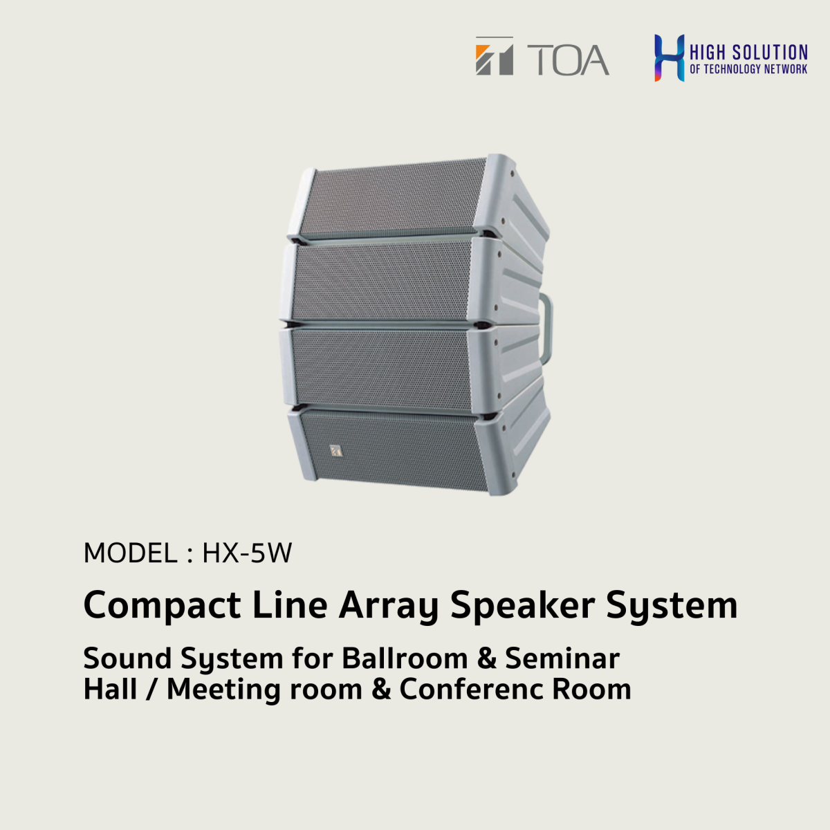 HX-5W (TOA) Compact Line Array Speaker System / Sound System for ...
