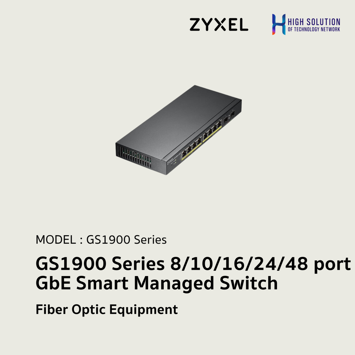 Gs2020e Router GS1900 Series 8/10/16/24/48 port GbE Smart Managed Switch