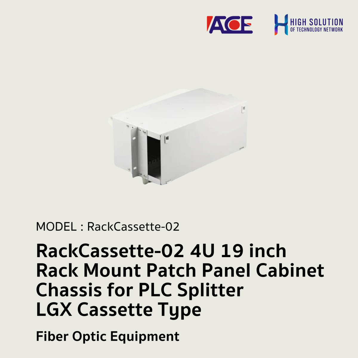 RackCassette-02 4U 19 inch Rack Mount Patch Panel Cabinet Chassis for ...