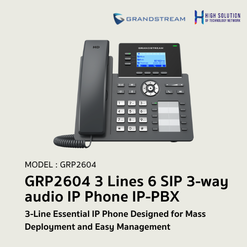 GRP2604 (Grandstream) 3 Lines 6 SIP 3-way audio IP Phone IP-PBX ...