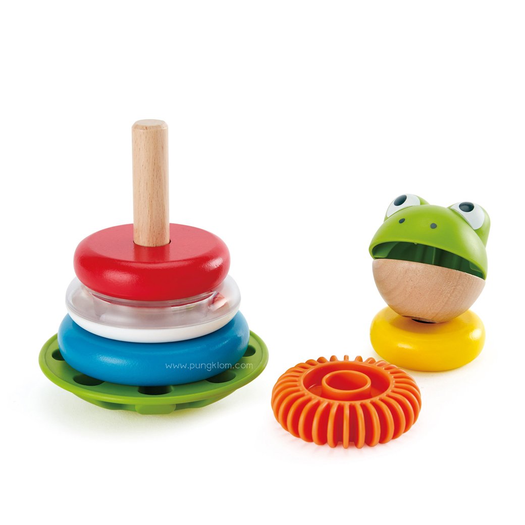 HAPE มิสเตอร์กบเรียงลำดับ Mr. Frog Stacking Rings (12m+)