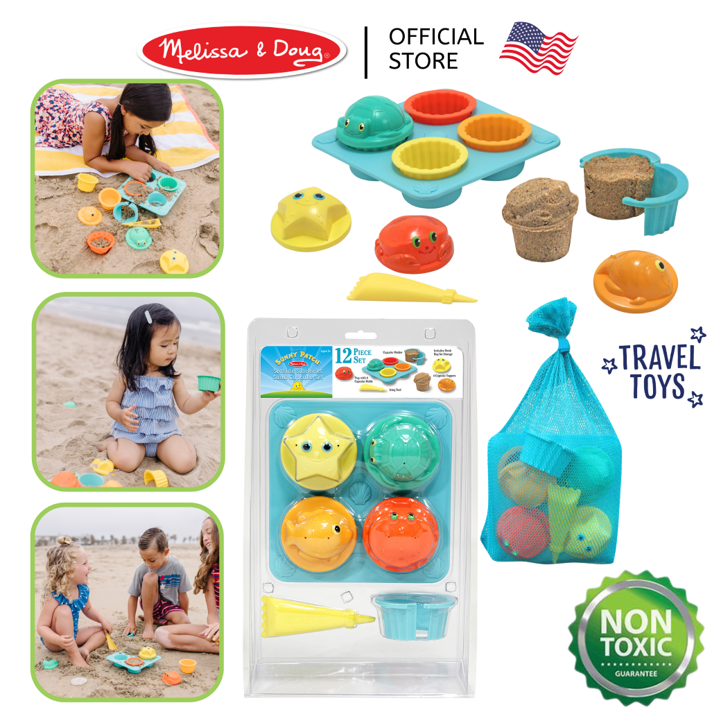 Melissa & Doug Seaside Sidekicks Sand Cupcake Set