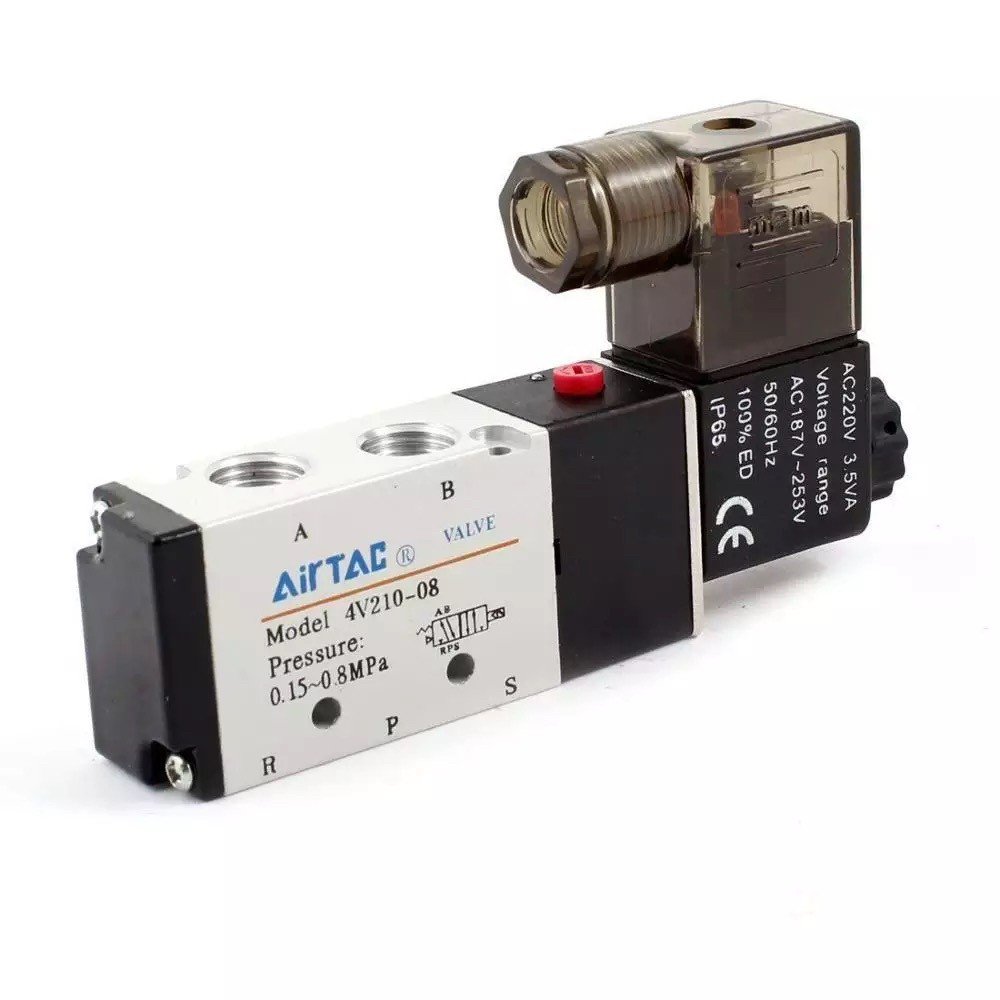 Akozon Vanne électromagnétique Électrovanne G1/4' 4V210-08 2 Positions