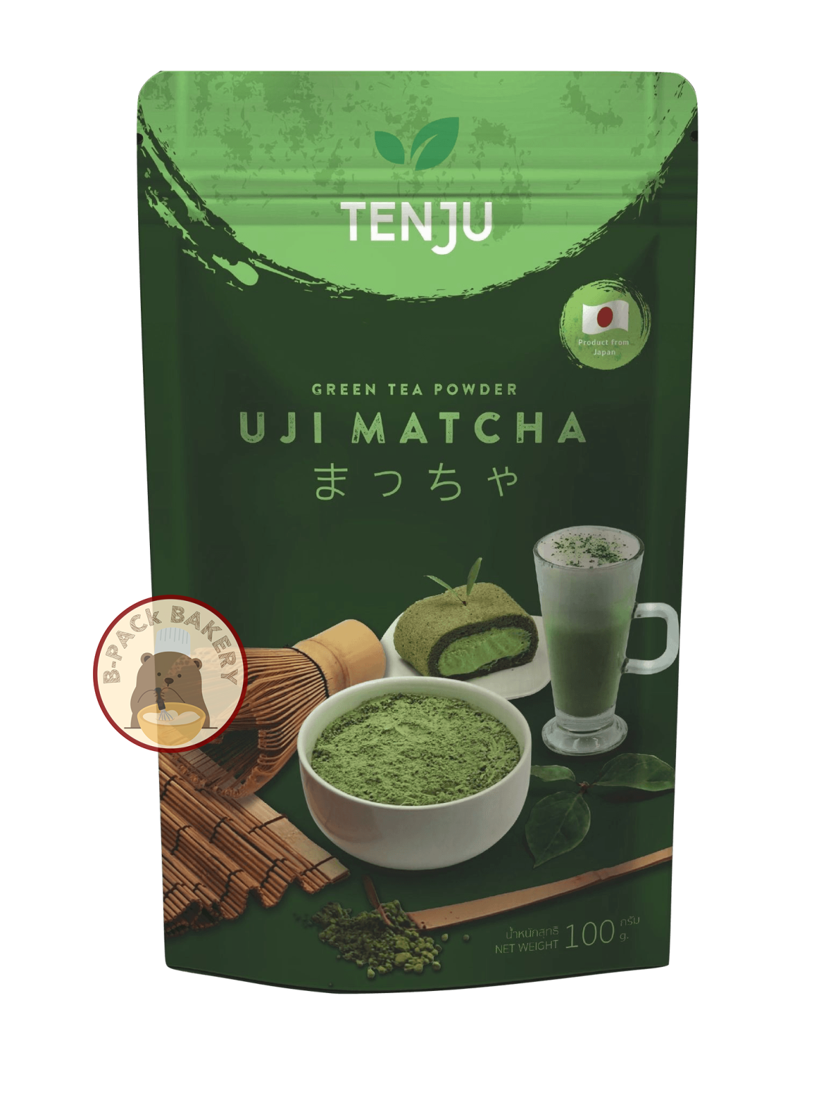 TENJU UJI Matcha Powder bpackbakery