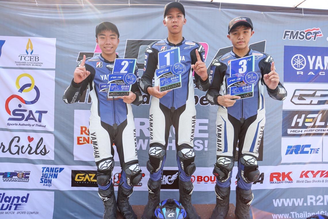 YAMAHA R3 bLU cRU AsiaPacific Championship 2024 Round 2 frmmag