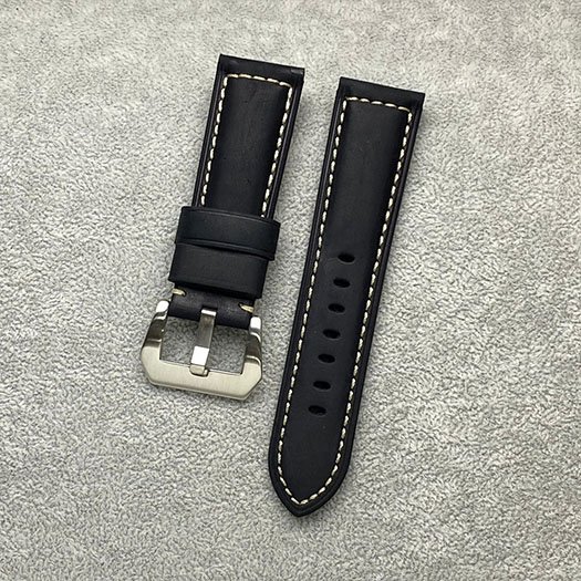 Inexpensive Durable Rubber 26 mm Watch Strap Replacement 202/2-BROWN_K0024296 main image 1