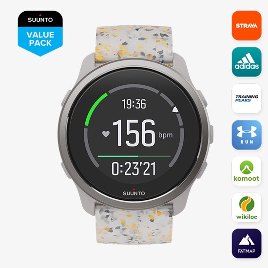 スント SUUNTO 5 PEAK RIDGE SAND MULTICOLOR Suunto 5 Peak Ridge Sand Multicolor - Lightweight multisport