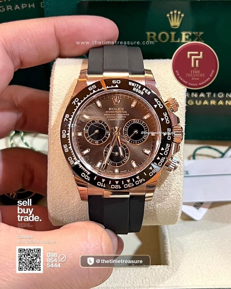 Rolex Daytona 116515LN Everose Gold Chocolate Dial thetimetreasure