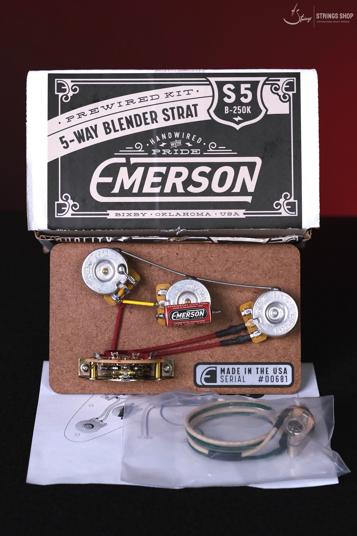Emerson Custom Blender 5-Way Strat Prewired Kit - stringsshop