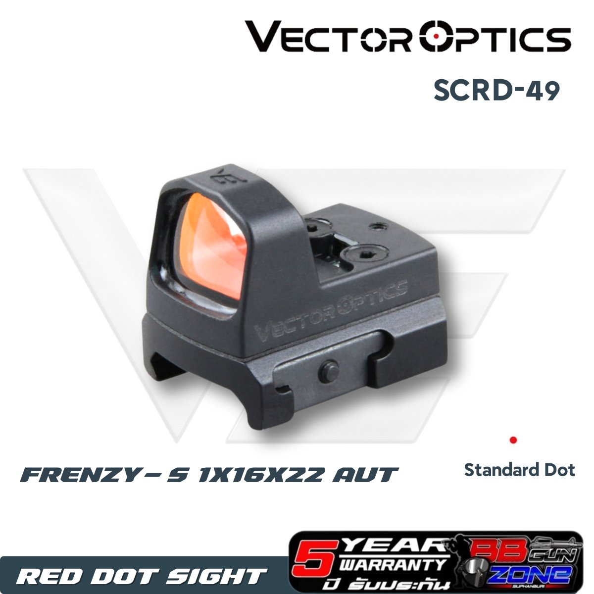トイガン Vector Optics FRENZY-S 1x16x22AUT SCRD49 Lightweight | Frenzy-S 1x16x22 Red Dot AUT FDE for Glock
