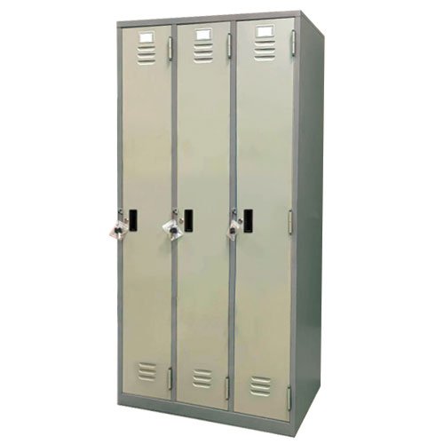 Locker Lk ตู้ล็อคเกอร์ 3 ช่อง มีกุญแจล็อค LUXE รุ่น LK-003X