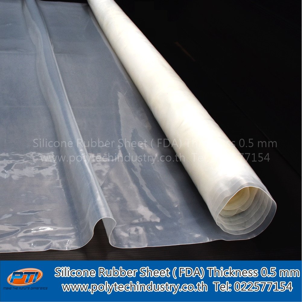 Silicone Rubber Sheet (Food Grade FDA) Thickness 0.5 mm - polytechindustry