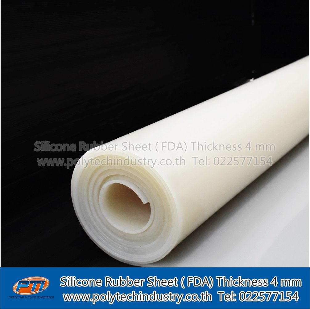 Translucent Silicone Rubber sheet (FDA) Thickness 4 mm - polytechindustry