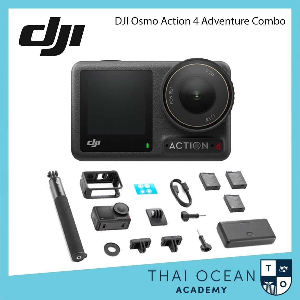 DJI Osmo Action 4 Adventure Combo - Thai Ocean Academy DJI Osmo Action 4 Adventure Combo - Thai Ocean Academy