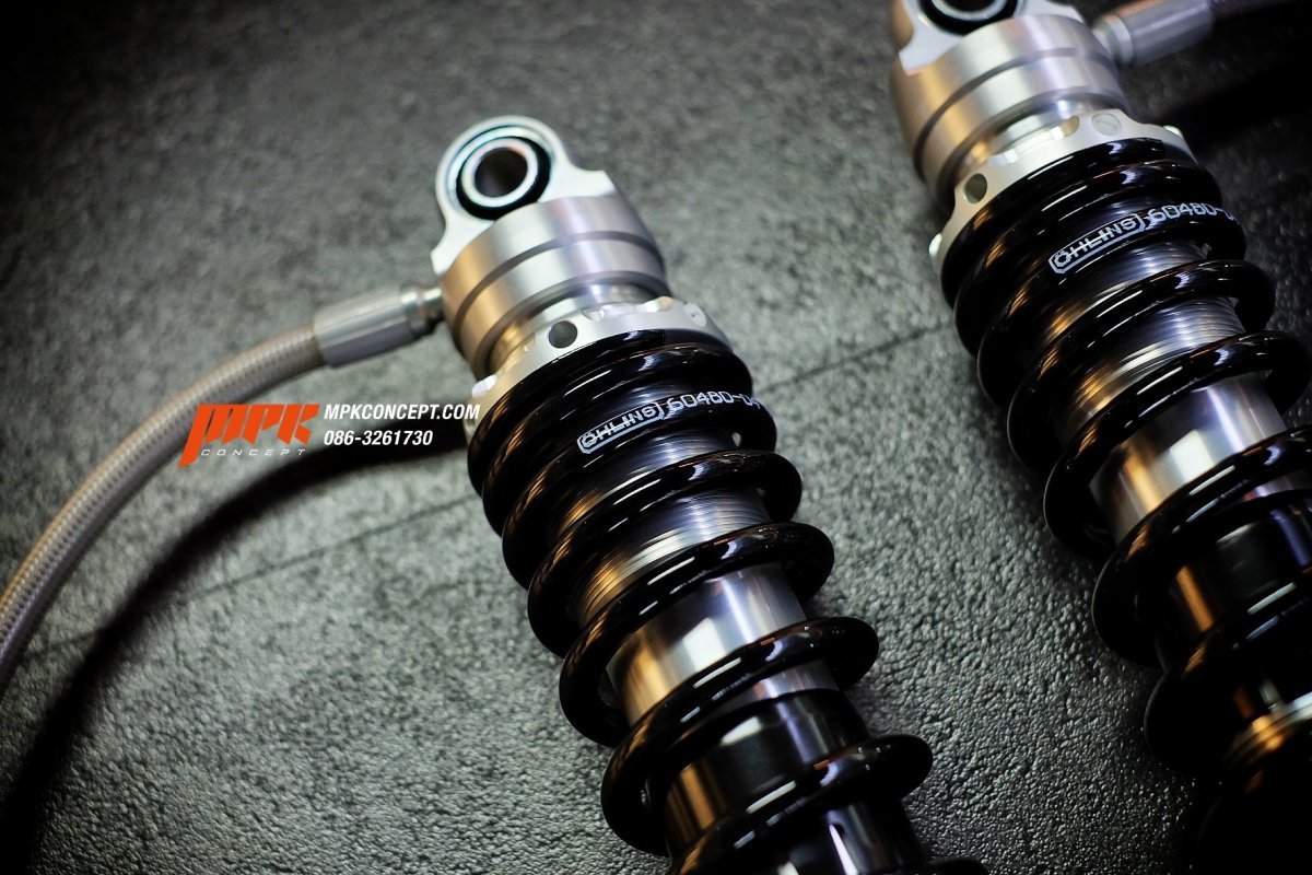 OHLINS REAR SHOCK ABSORBER HD 045 HARLEY TOURINGBLACK โช๊คหลังโอลินสี