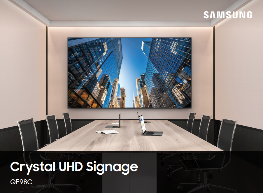 Samsung Crystal UHD Signage QE98C arprojector