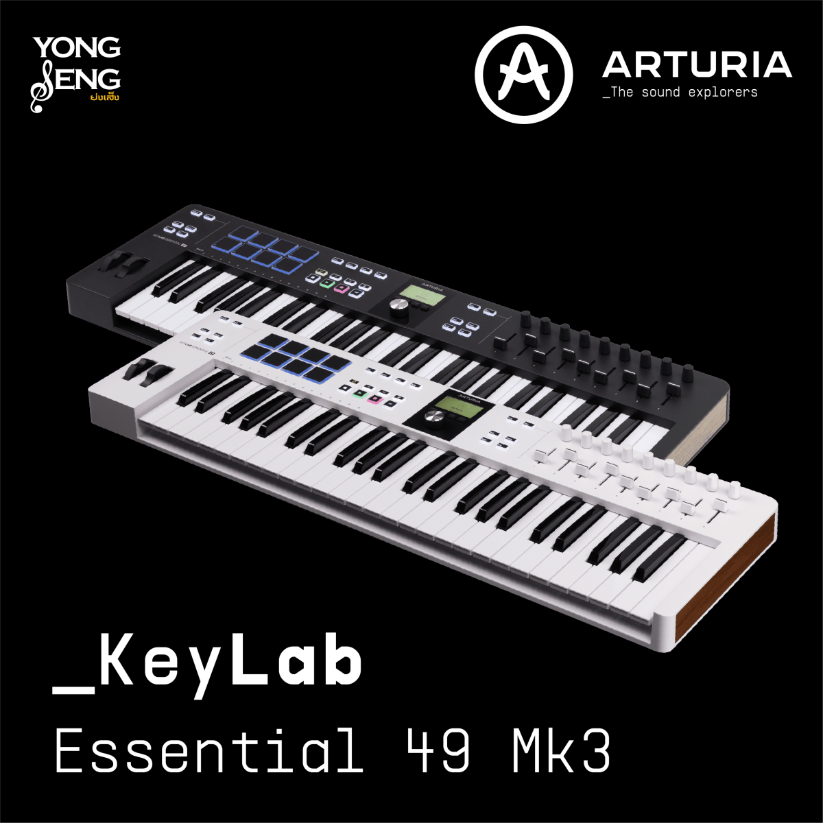Arturia - KeyLab Essential 49 mk3 MIDI Controller - yongsengmusical