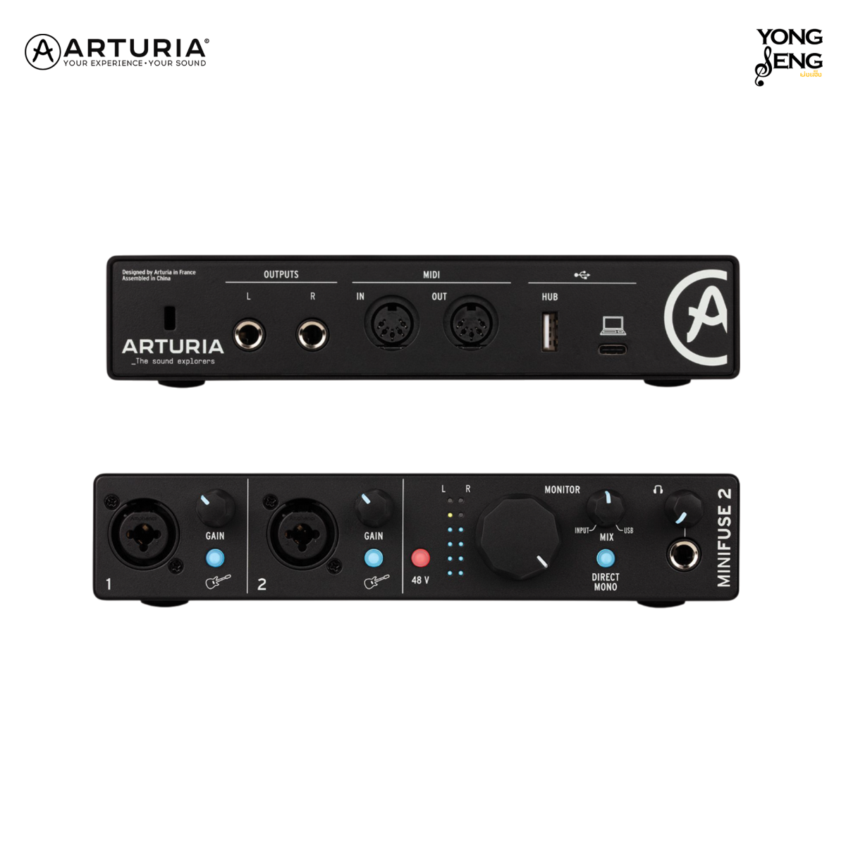 Arturia MiniFuse 2 USB-C Audio Interface - Black - Vintage King