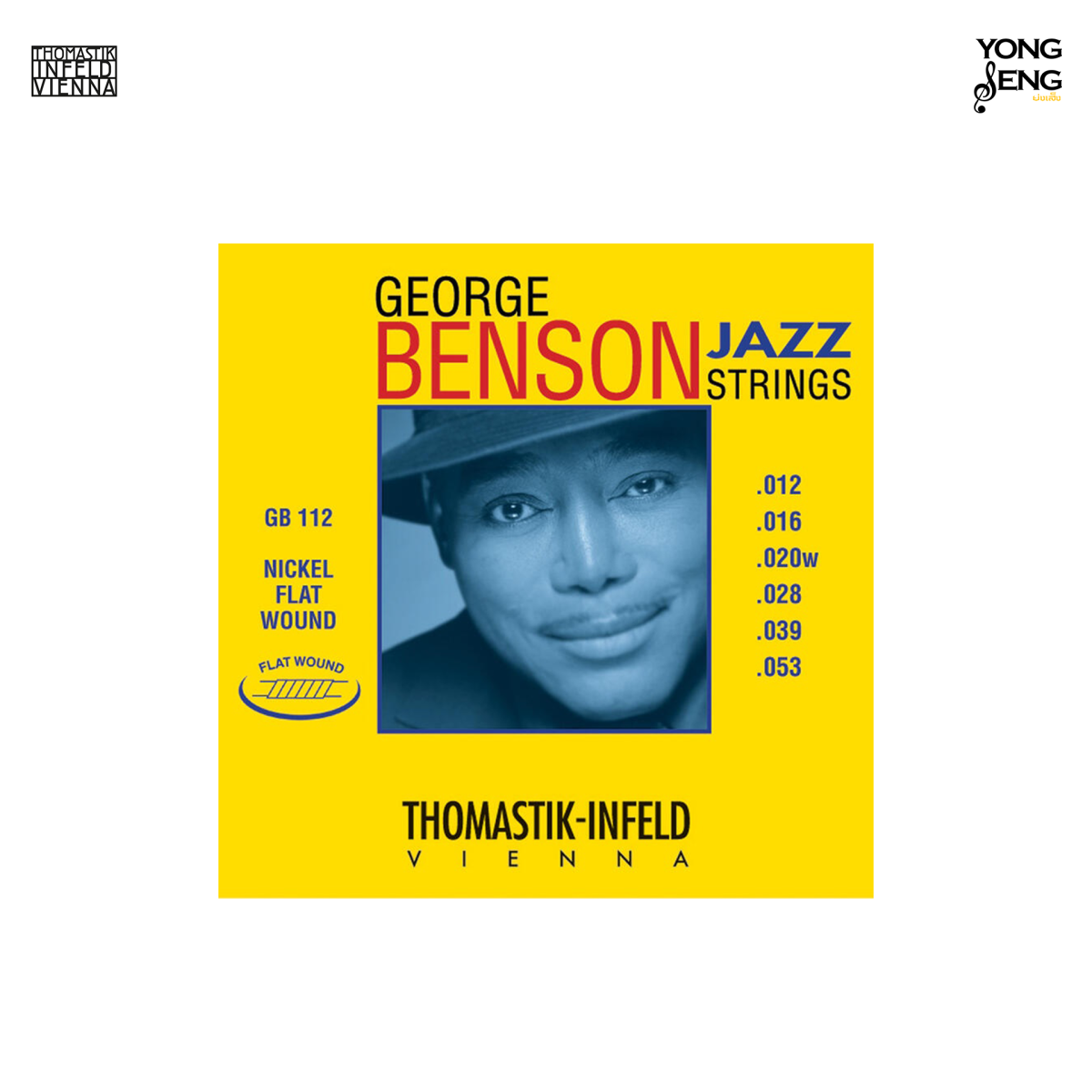 Thomastik-Infeld GB114 GEORGE BENSON JAZZ STRINGS Flat Wound Thomastik-Infeld GB114 GEORGE BENSON JAZZ STRINGS Flat Wound